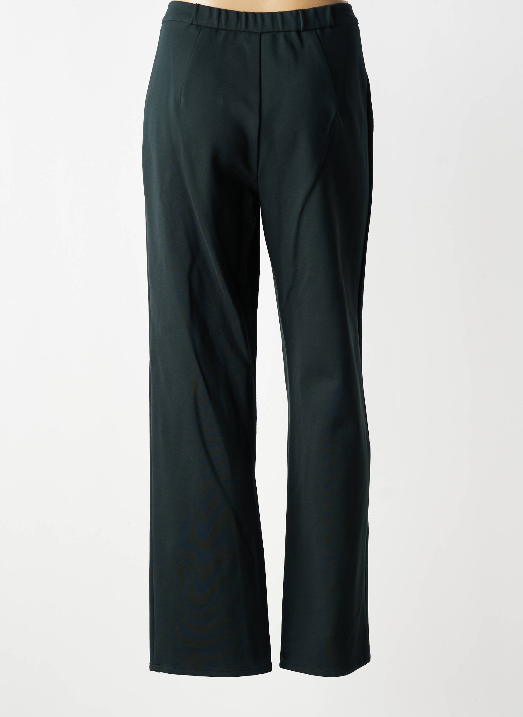 Pantalon droit stretch taille normale vert GEVANA femme