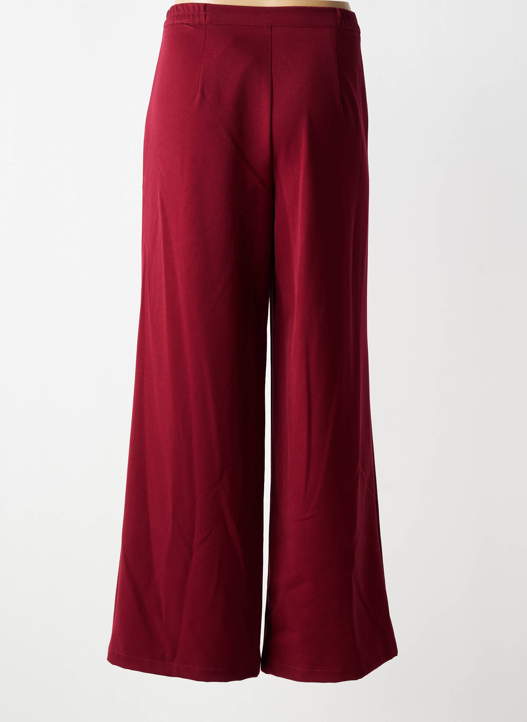 Pantalon large poches taille normale rouge GEVANA femme