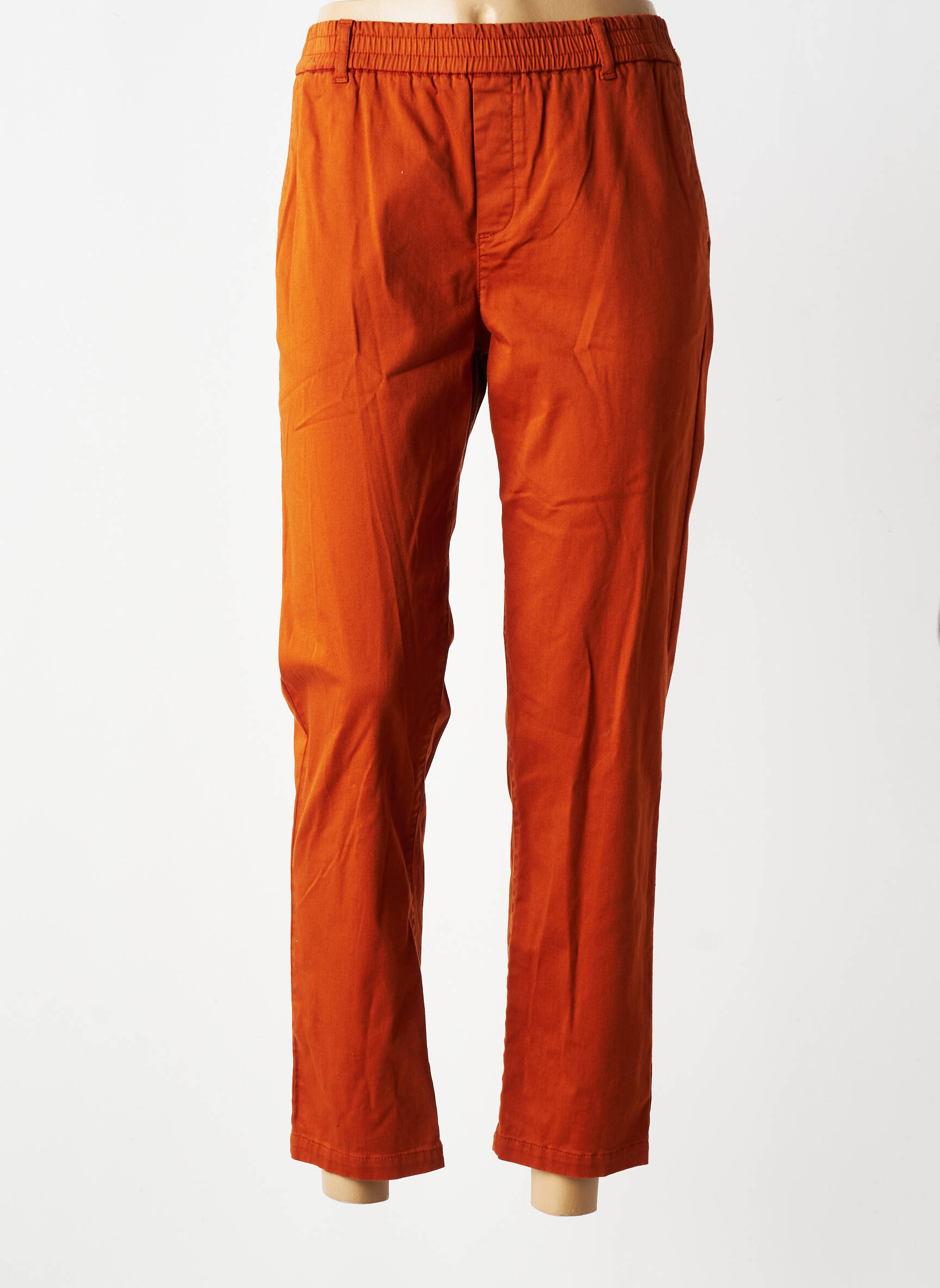 Jegging tissage denim taille normale orange GEVANA femme