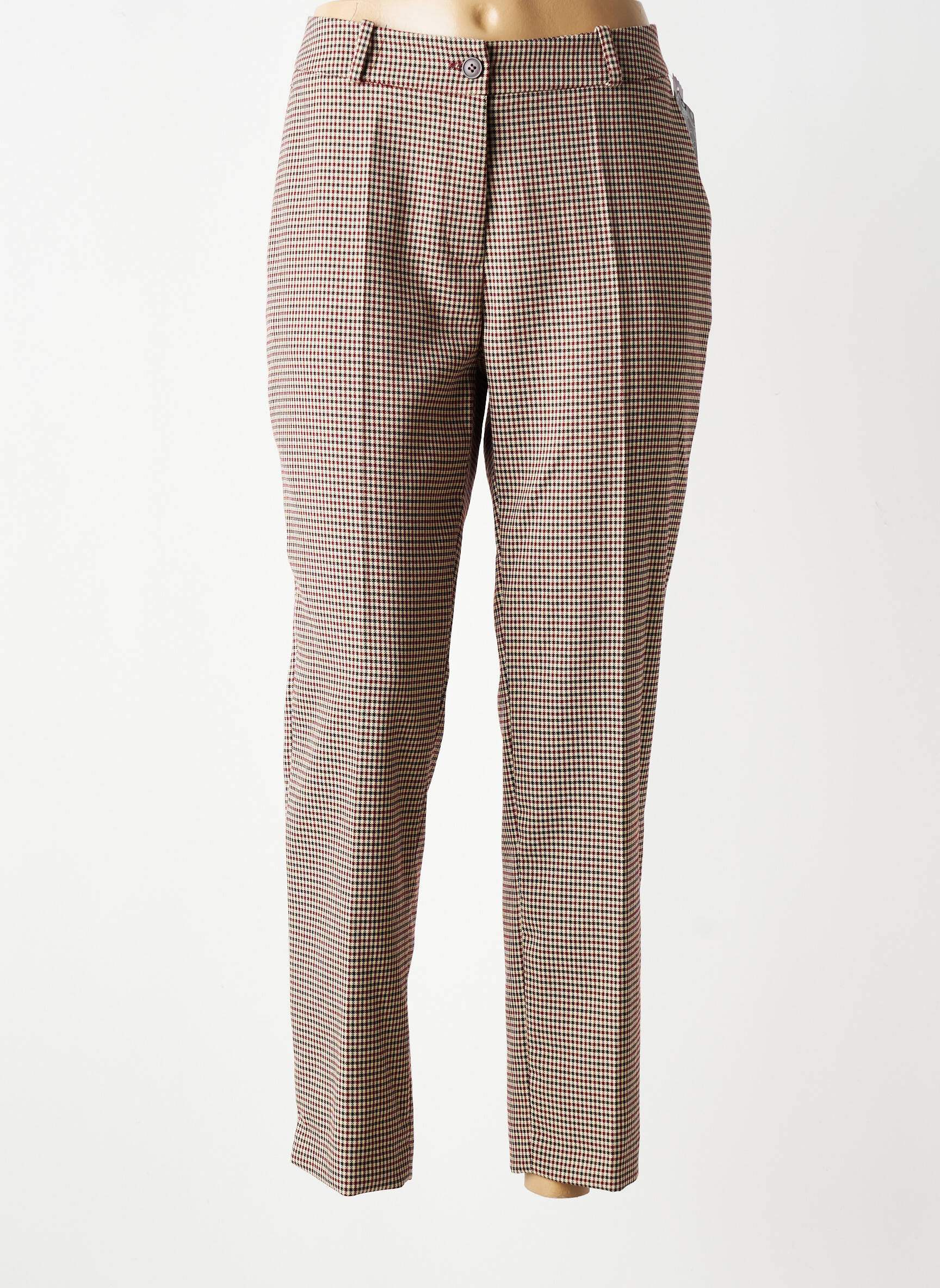 Pantalon slim taille normale taille normale rouge MERLETTI femme