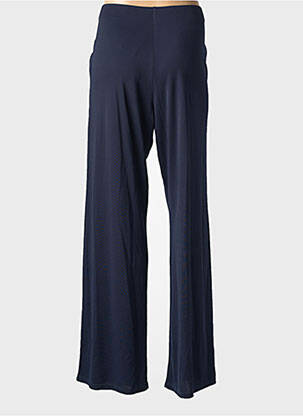 Pantalon droit stretch taille normale bleu GEVANA femme