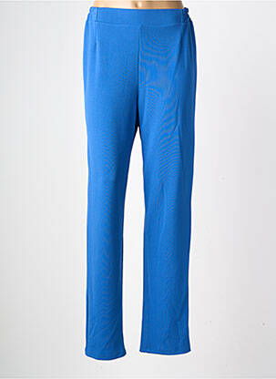 Pantalon slim taille élastique taille normale bleu GEVANA femme
