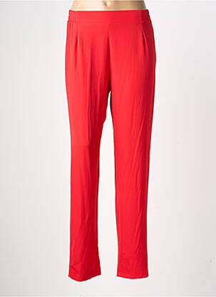 Pantalon slim taille élastique taille normale rouge GEVANA femme