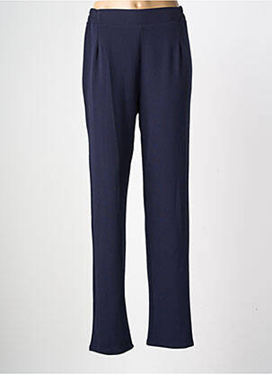 Pantalon slim taille élastique taille normale bleu GEVANA femme