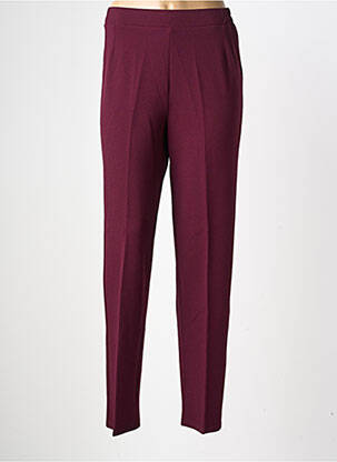 Pantalon slim taille élastique taille normale violet GEVANA femme