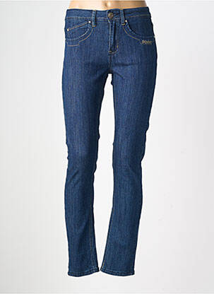 Jeans coupe slim tissage brut taille normale bleu GEVANA femme