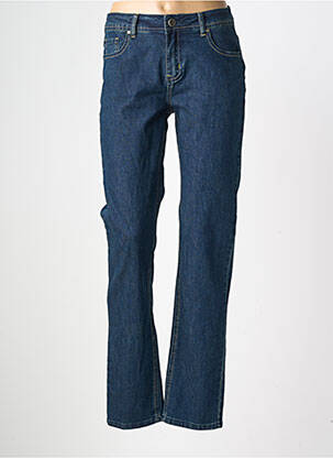 Jeans coupe droite taille normale taille normale bleu GEVANA femme