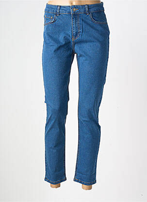 Jeans coupe slim tissage brut taille normale bleu DIVILUNE femme