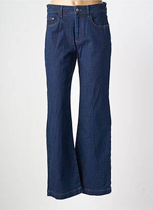 Jeans coupe droite stretch taille normale bleu GEVANA femme