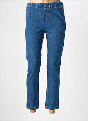 Jeans coupe slim tissage brut taille normale bleu GEVANA femme