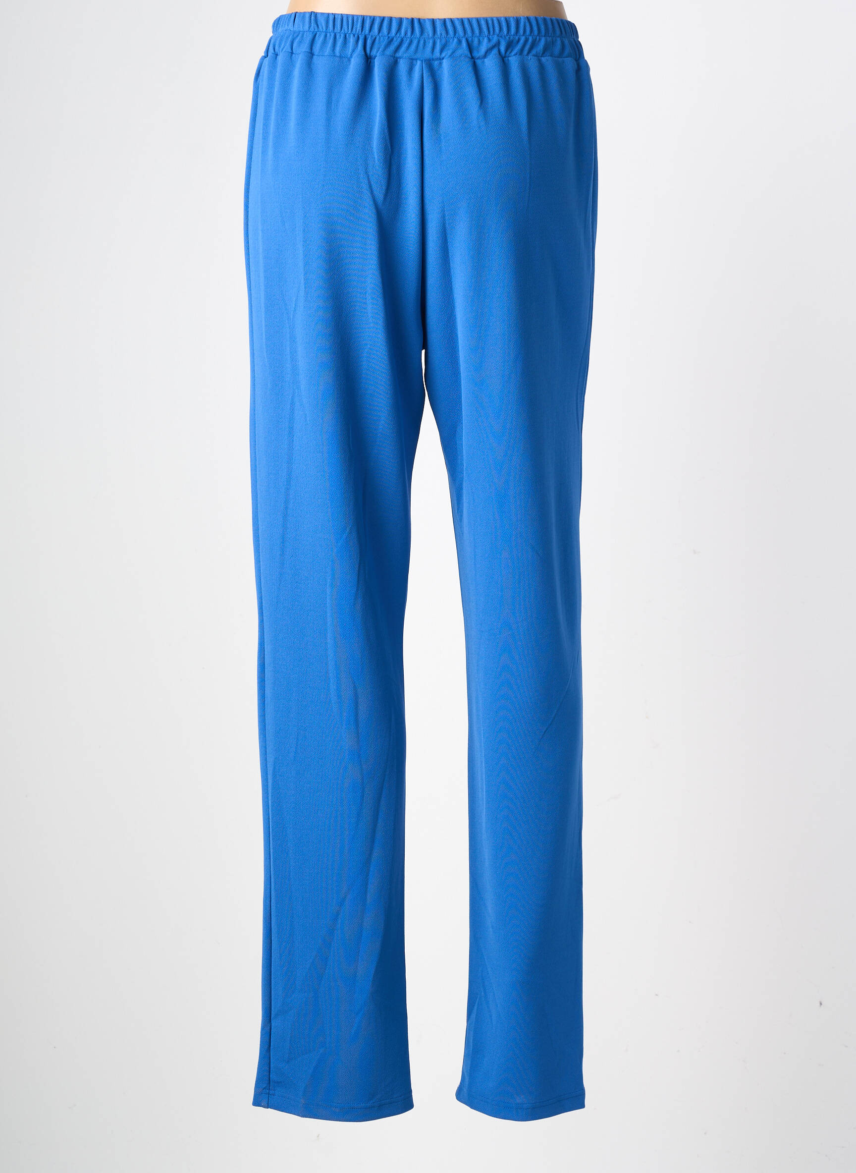 Pantalon slim taille élastique taille normale bleu GEVANA femme