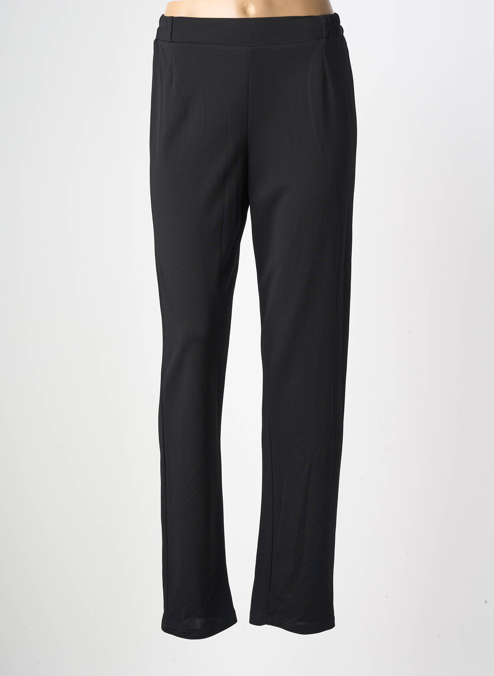 Pantalon slim taille élastique taille normale noir GEVANA femme
