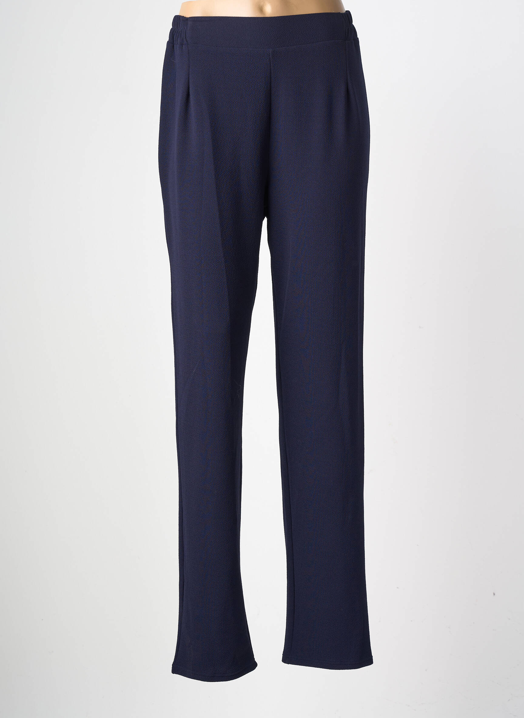 Pantalon slim taille élastique taille normale bleu GEVANA femme
