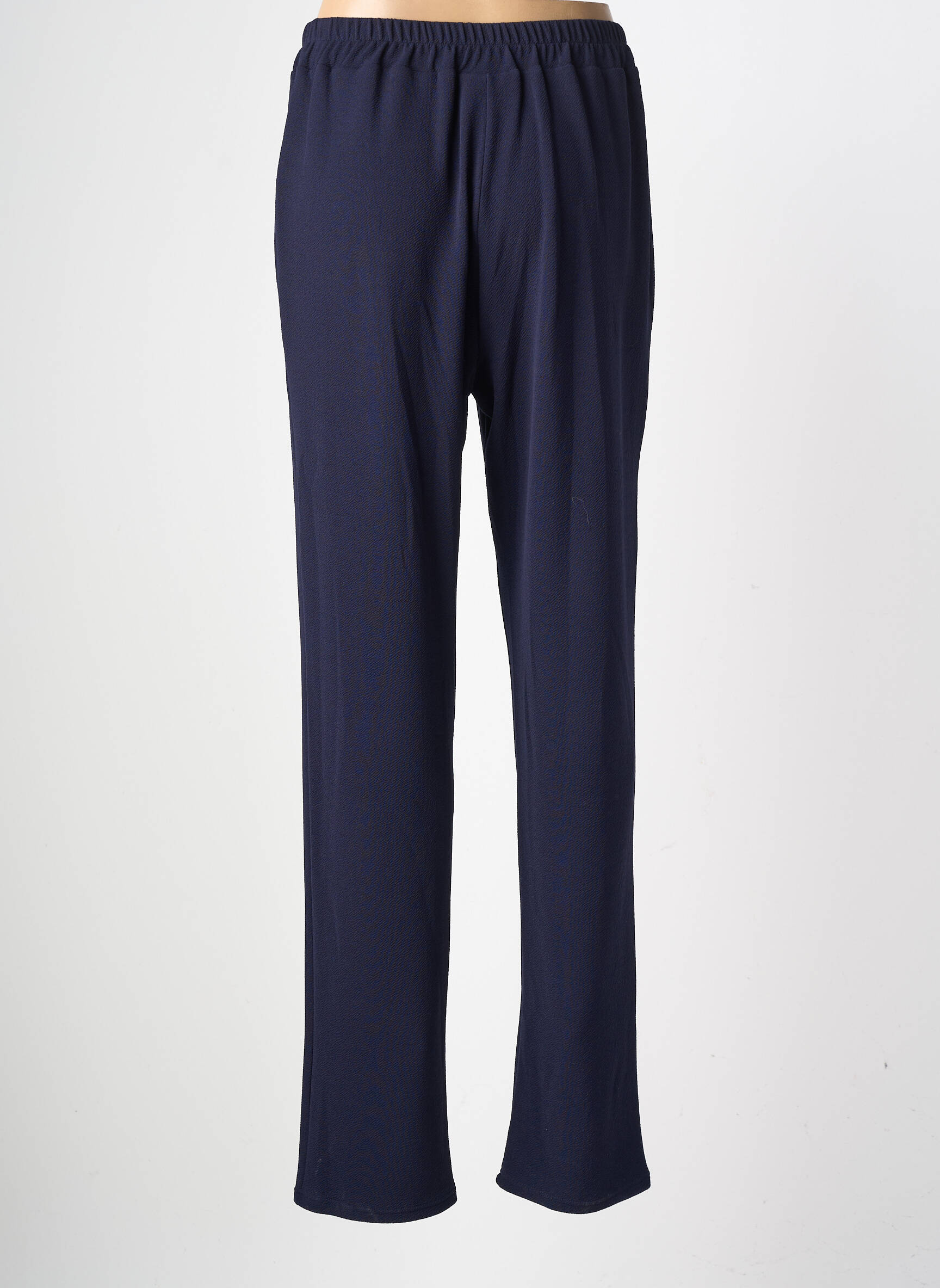 Pantalon slim taille élastique taille normale bleu GEVANA femme