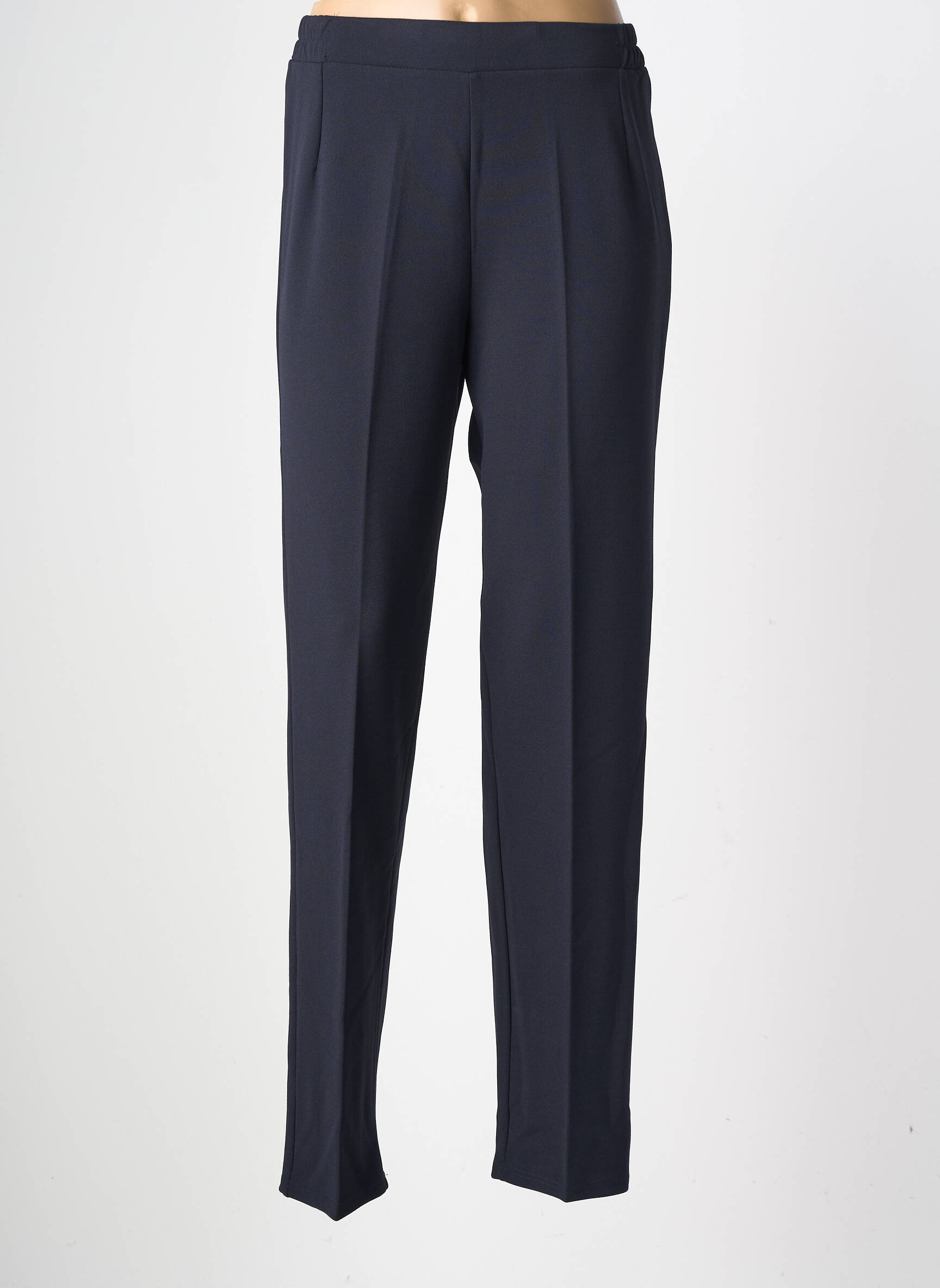 Pantalon slim taille élastique taille normale bleu GEVANA femme