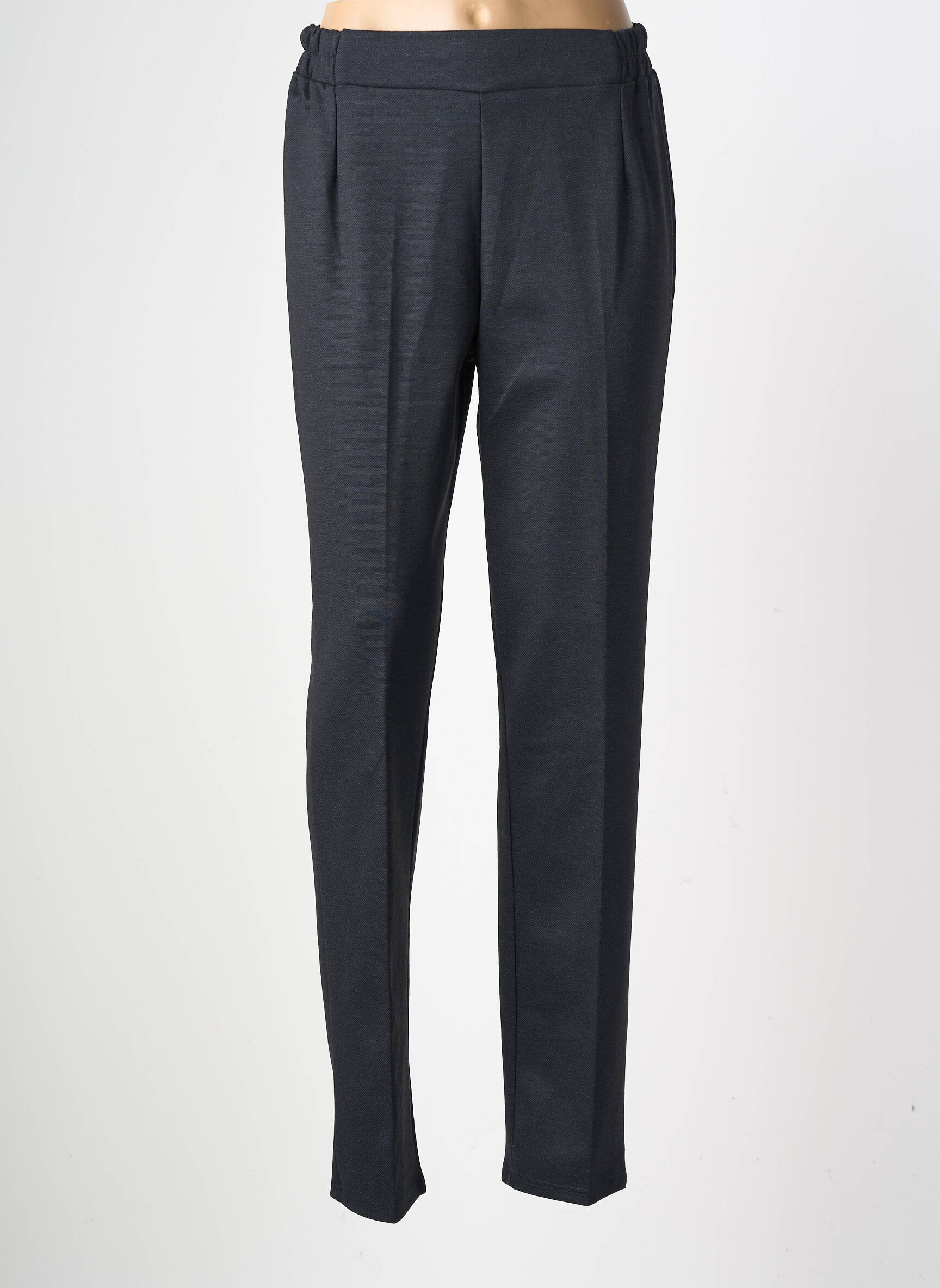 Pantalon slim taille élastique taille normale gris GEVANA femme