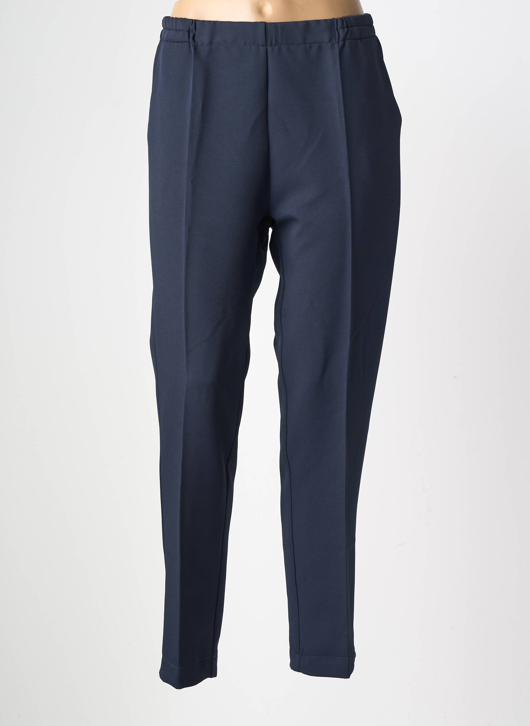 Pantalon slim taille élastique taille normale bleu GEVANA femme