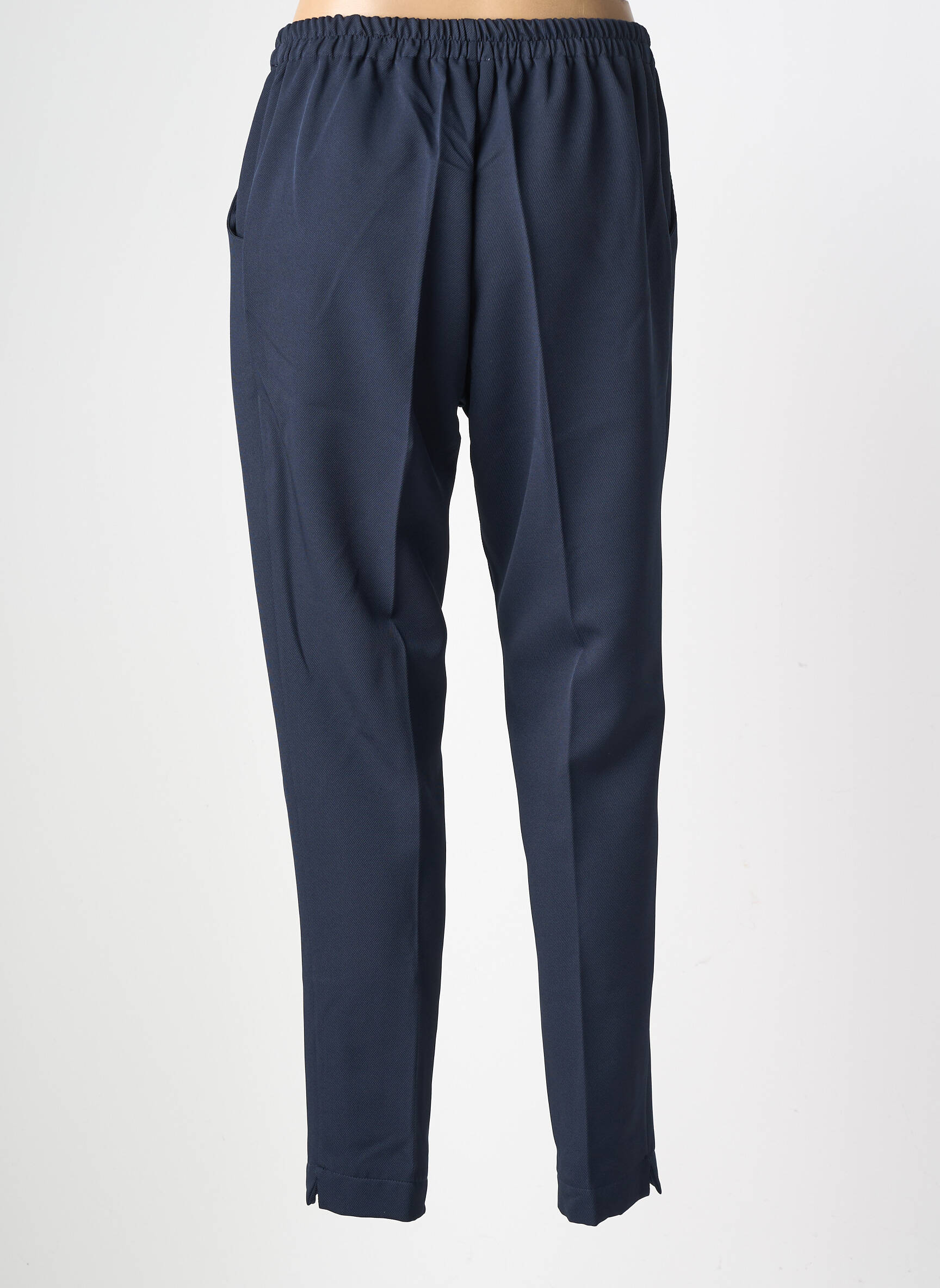 Pantalon slim taille élastique taille normale bleu GEVANA femme