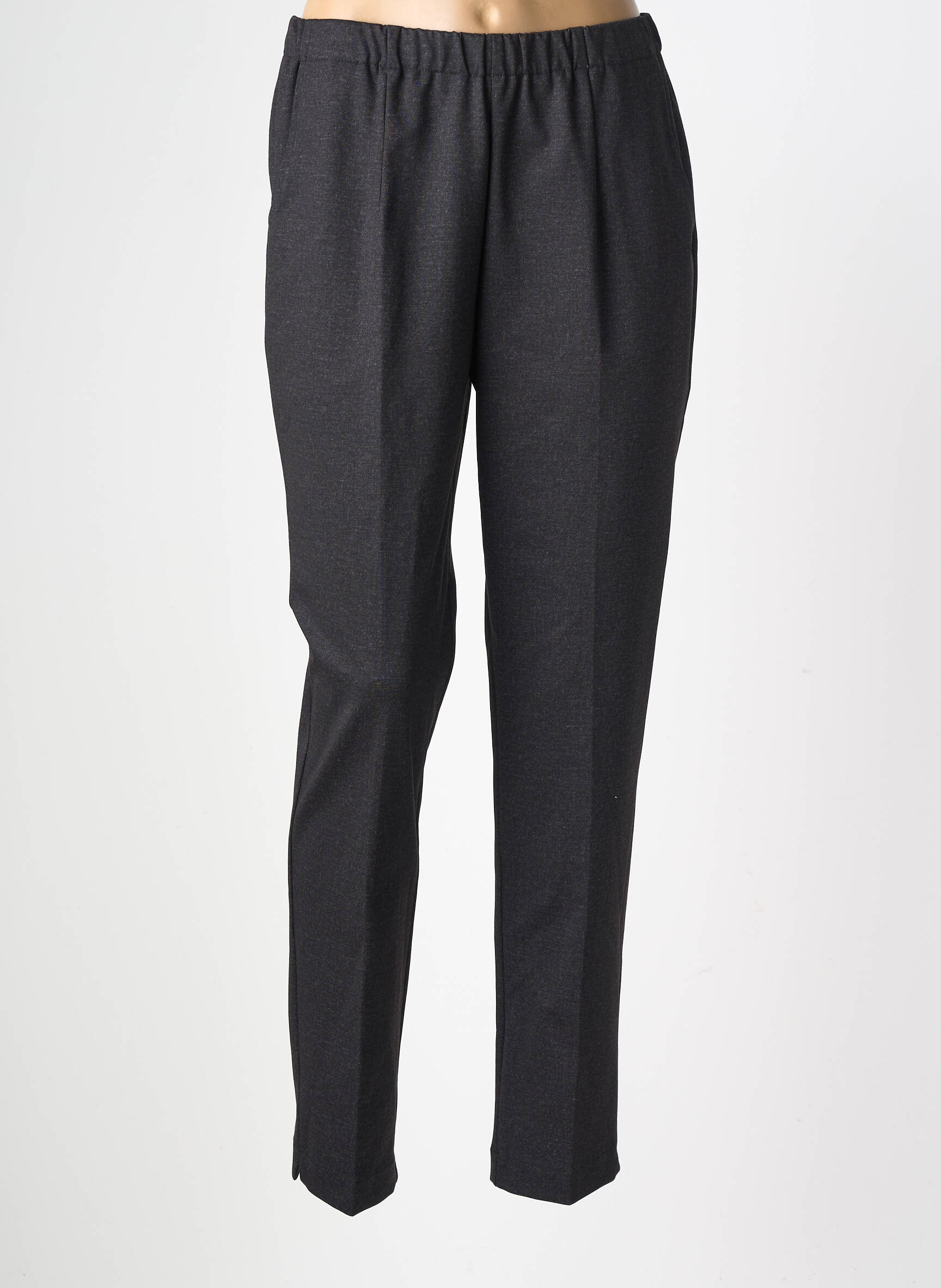 Pantalon slim taille élastique taille normale gris GEVANA femme