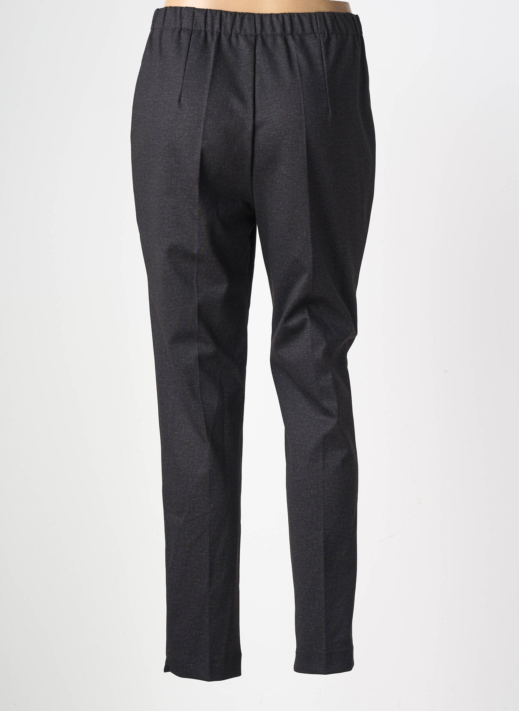Pantalon slim taille élastique taille normale gris GEVANA femme