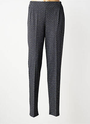 Pantalon droit stretch taille normale bleu GEVANA femme