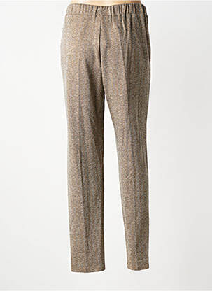 Pantalon droit stretch taille normale marron GEVANA femme