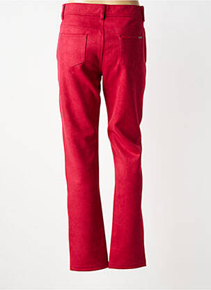 Pantalon slim stretch taille normale rouge GEVANA femme