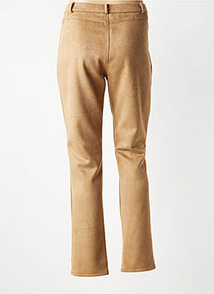 Pantalon slim stretch taille normale marron GEVANA femme