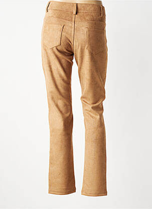 Pantalon slim stretch taille normale marron GEVANA femme