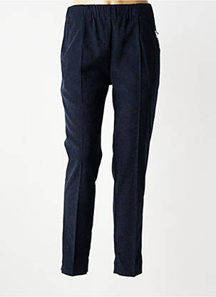 Pantalon slim taille élastique taille normale bleu GEVANA femme