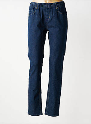Jeans coupe slim stretch taille normale bleu GEVANA femme