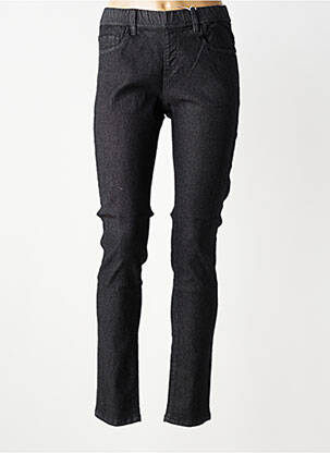 Jeans coupe slim stretch taille normale noir GEVANA femme