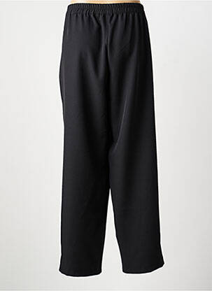 Pantalon droit tissage popeline taille normale noir VETISTYLE femme