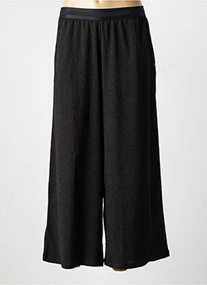 Pantalon large tissage crêpe taille normale noir LUTHA femme