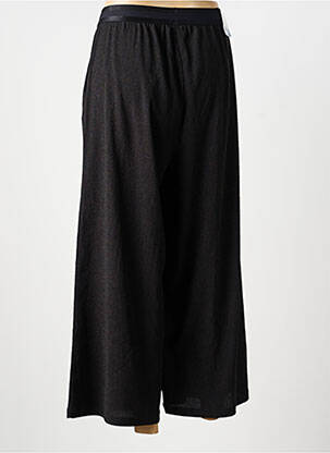 Pantalon large tissage crêpe taille normale noir LUTHA femme