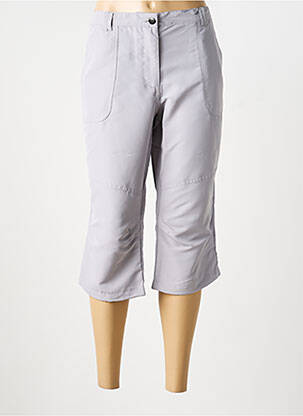 Pantacourt coupe droite taille normale gris MC KINLEY femme