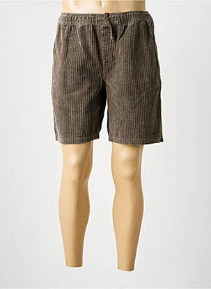 Short fermeture liens à nouer taille normale marron TUC SURF homme