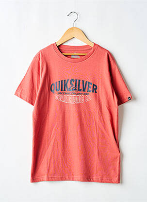 T-shirt stretch manches courtes orange QUIKSILVER garçon