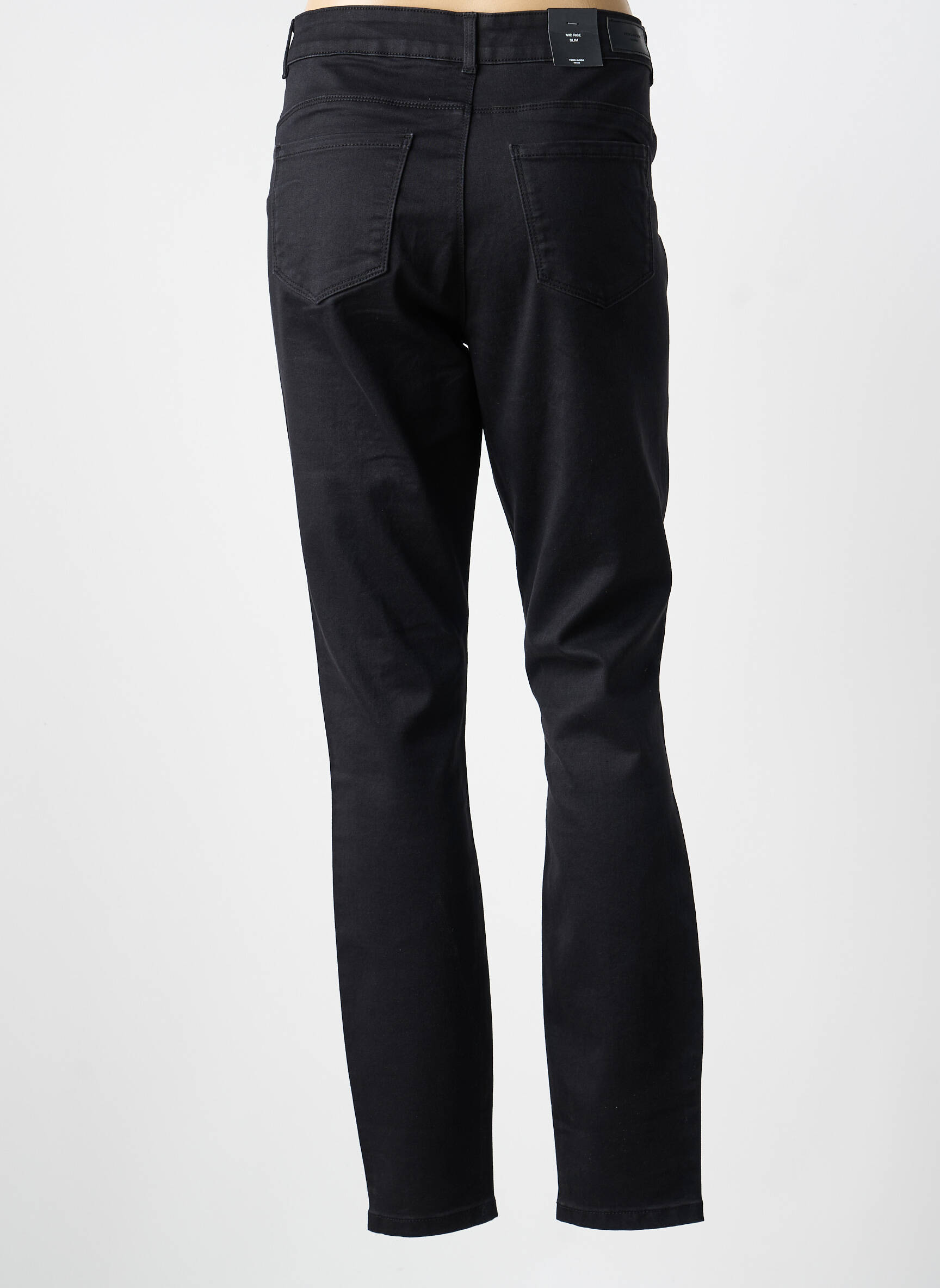 Jeans coupe slim stretch taille normale noir VERO MODA femme