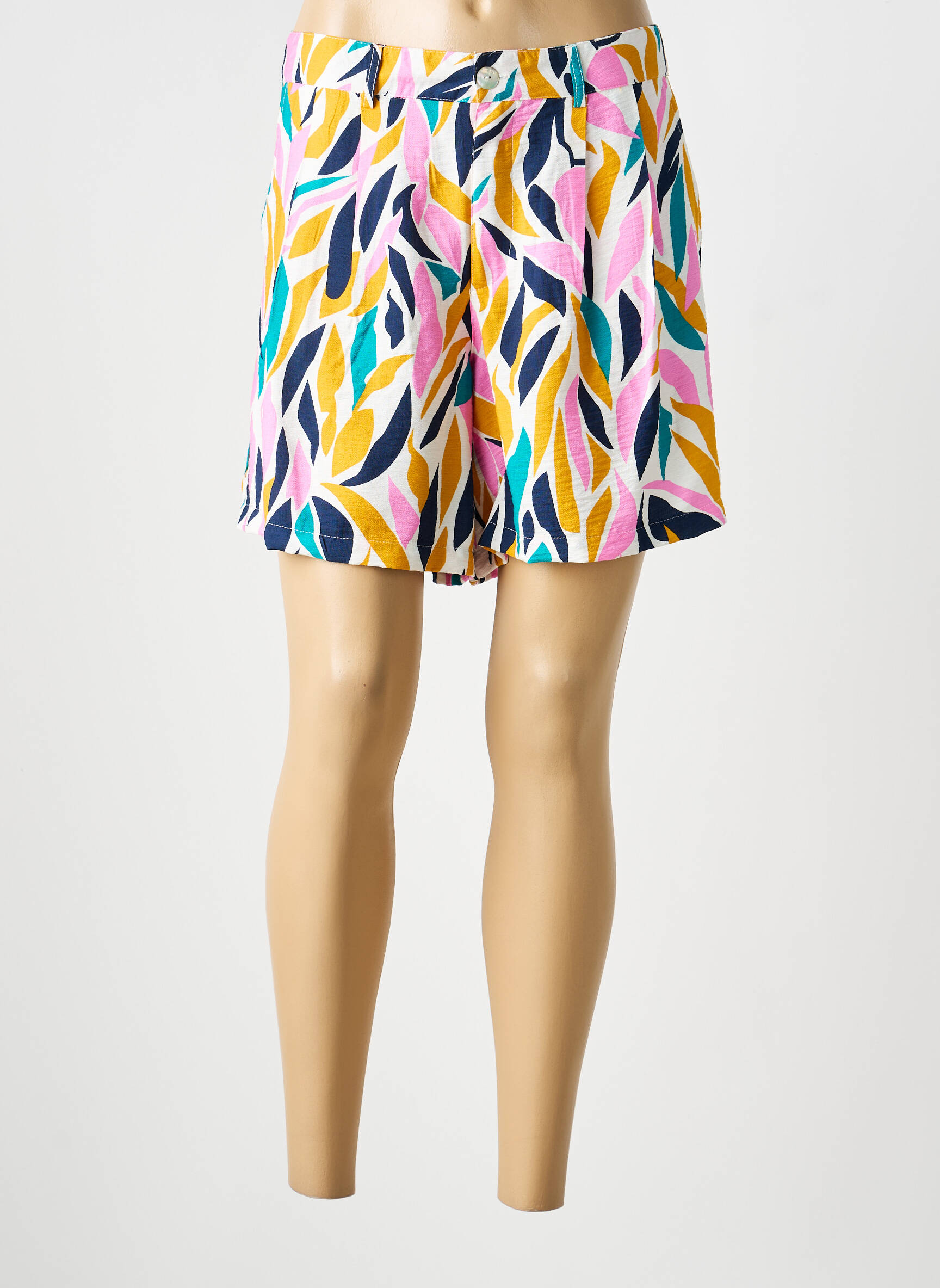 Short taille à pinces taille normale rose SUN VALLEY femme