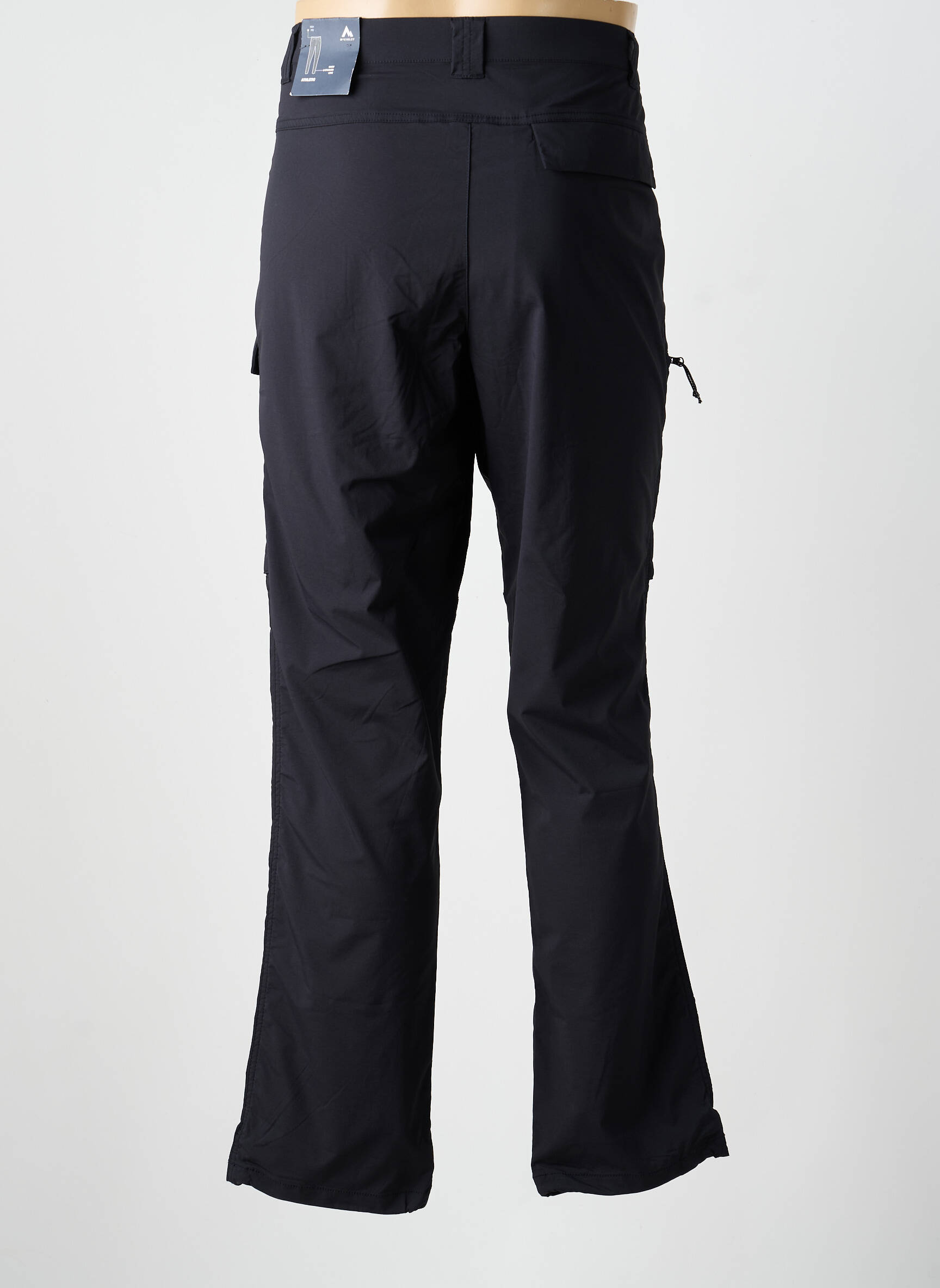 Pantalon droit tissage popeline taille normale noir MC KINLEY homme