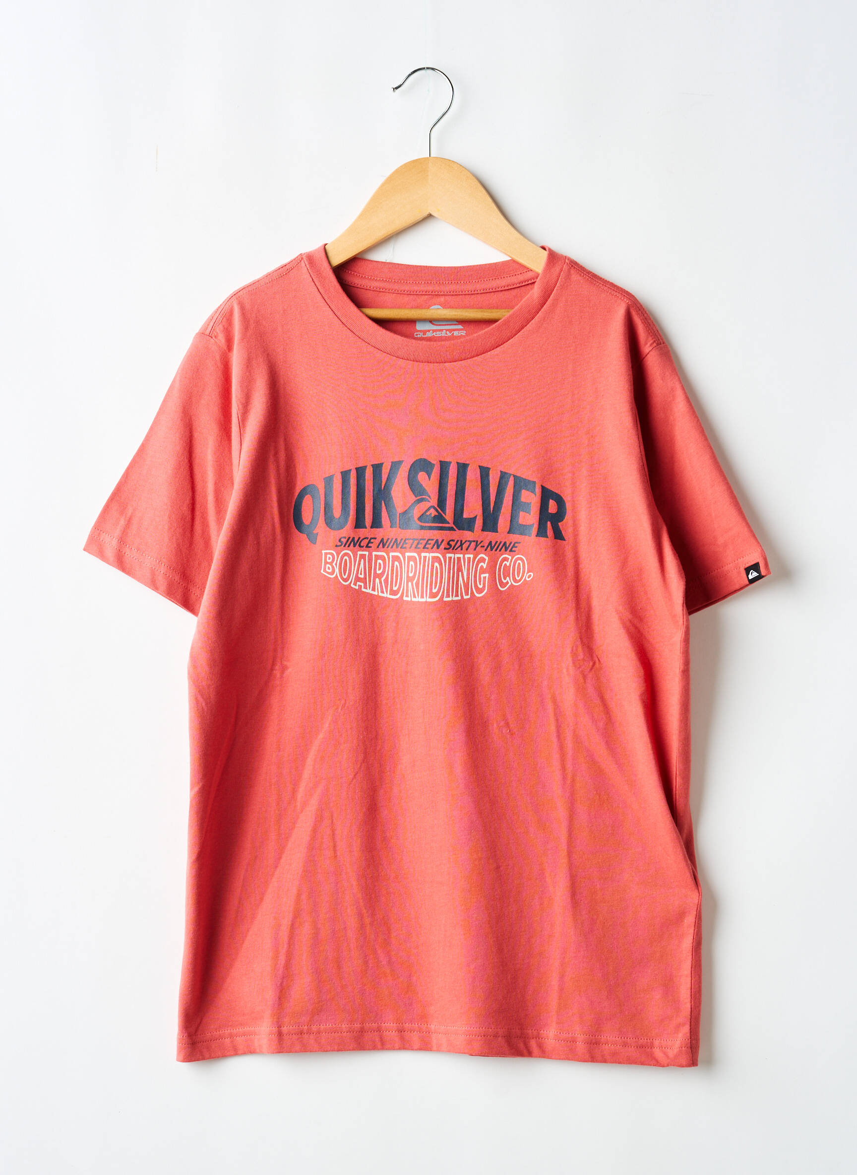 T-shirt stretch manches courtes orange QUIKSILVER garçon