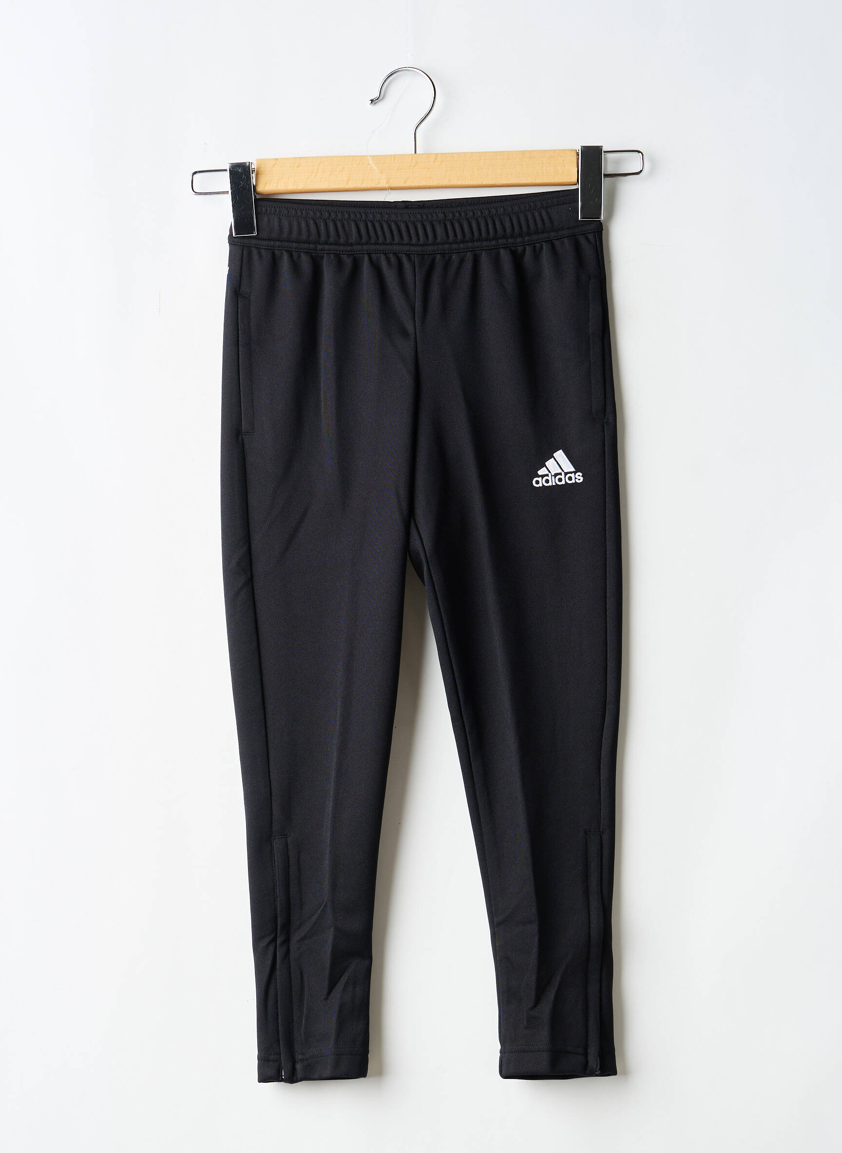 Jogging slim taille élastique noir ADIDAS garçon
