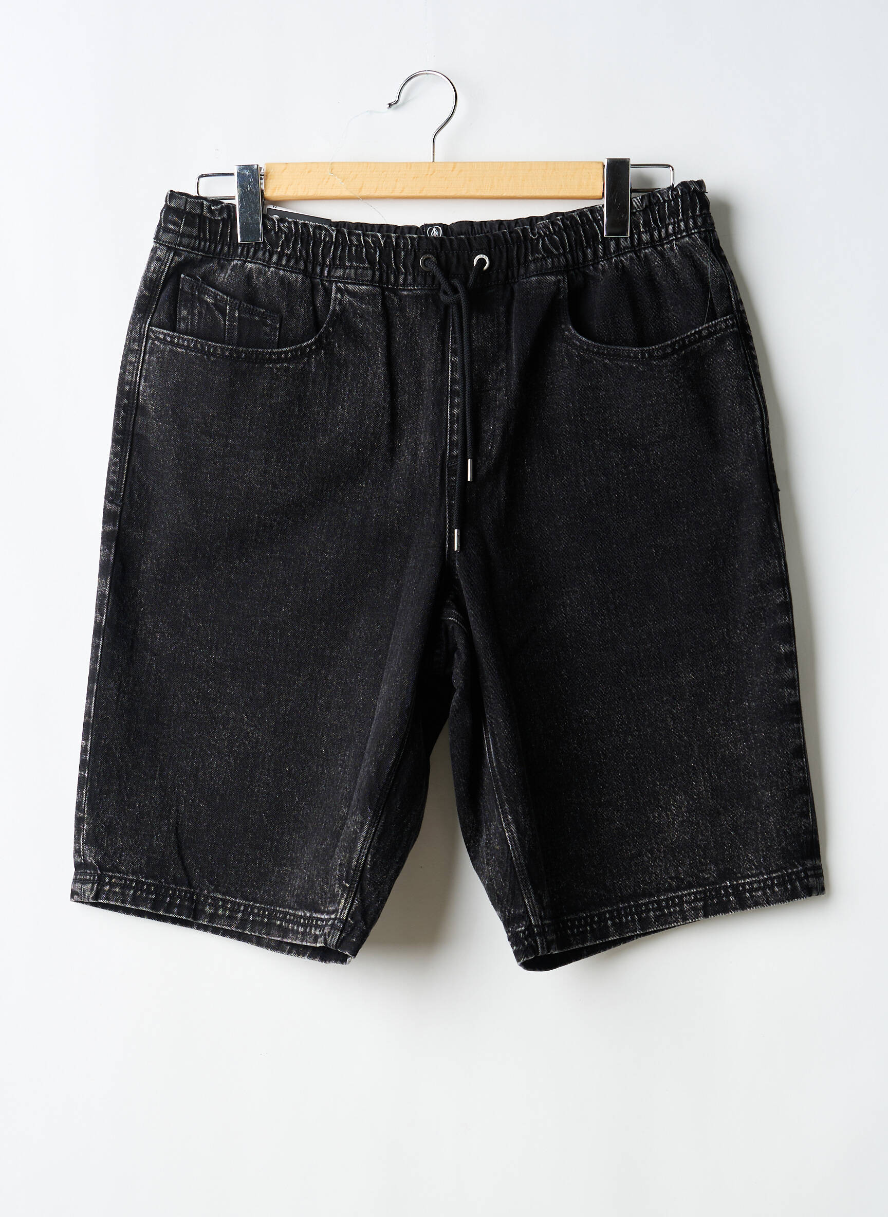 Bermuda tissage denim taille normale noir VOLCOM homme