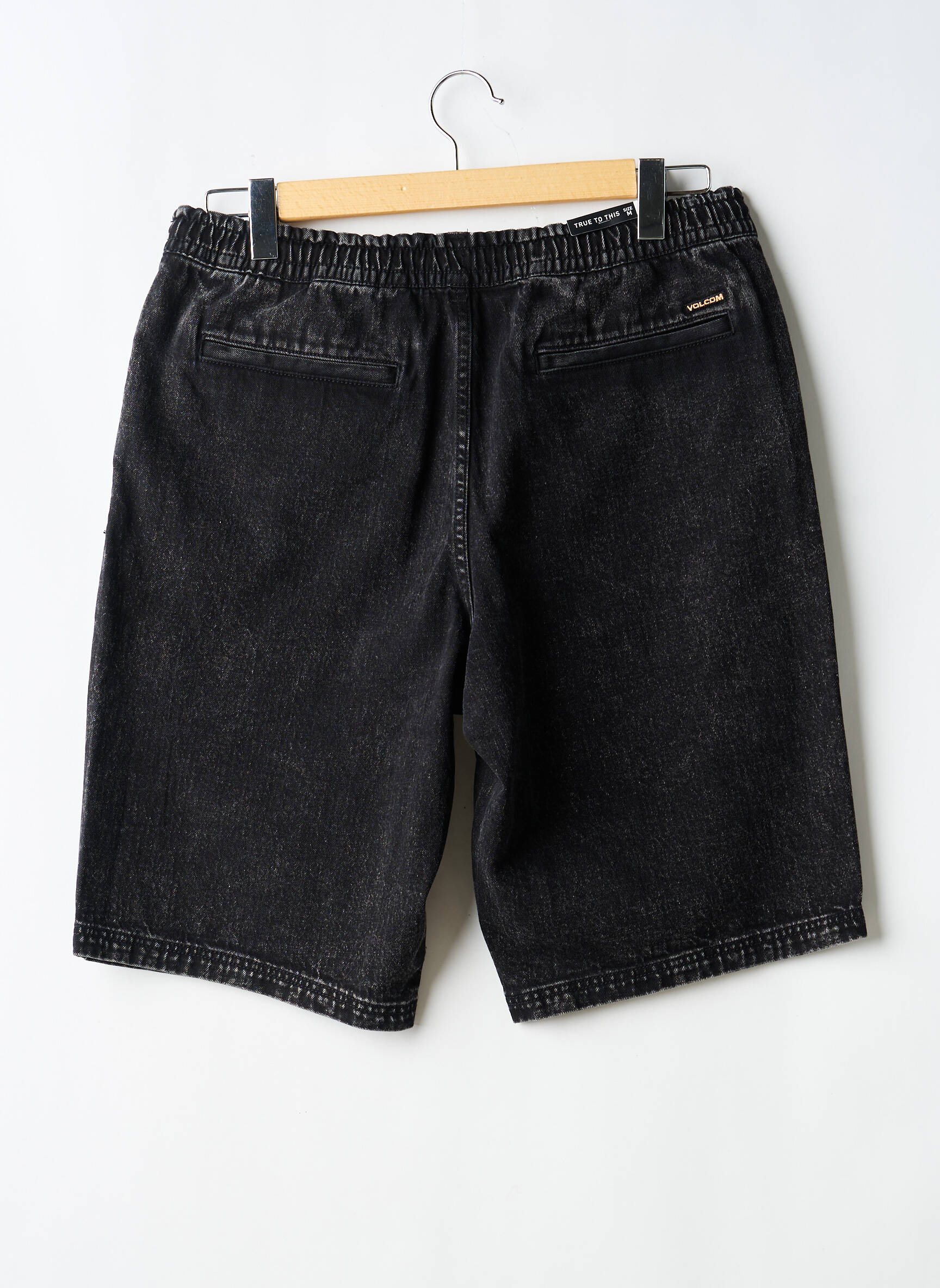 Bermuda tissage denim taille normale noir VOLCOM homme