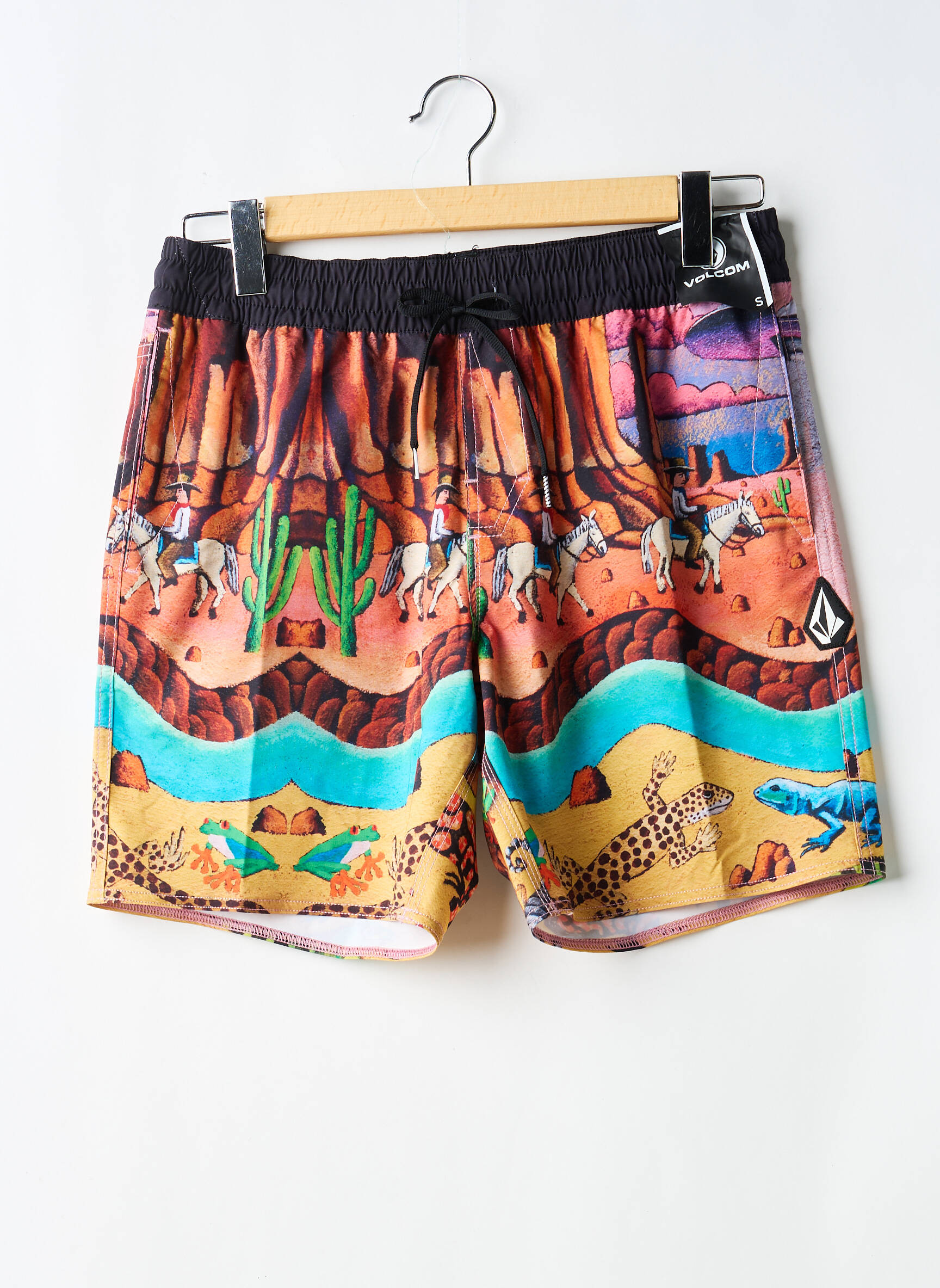 Short de bain tissage popeline orange VOLCOM homme