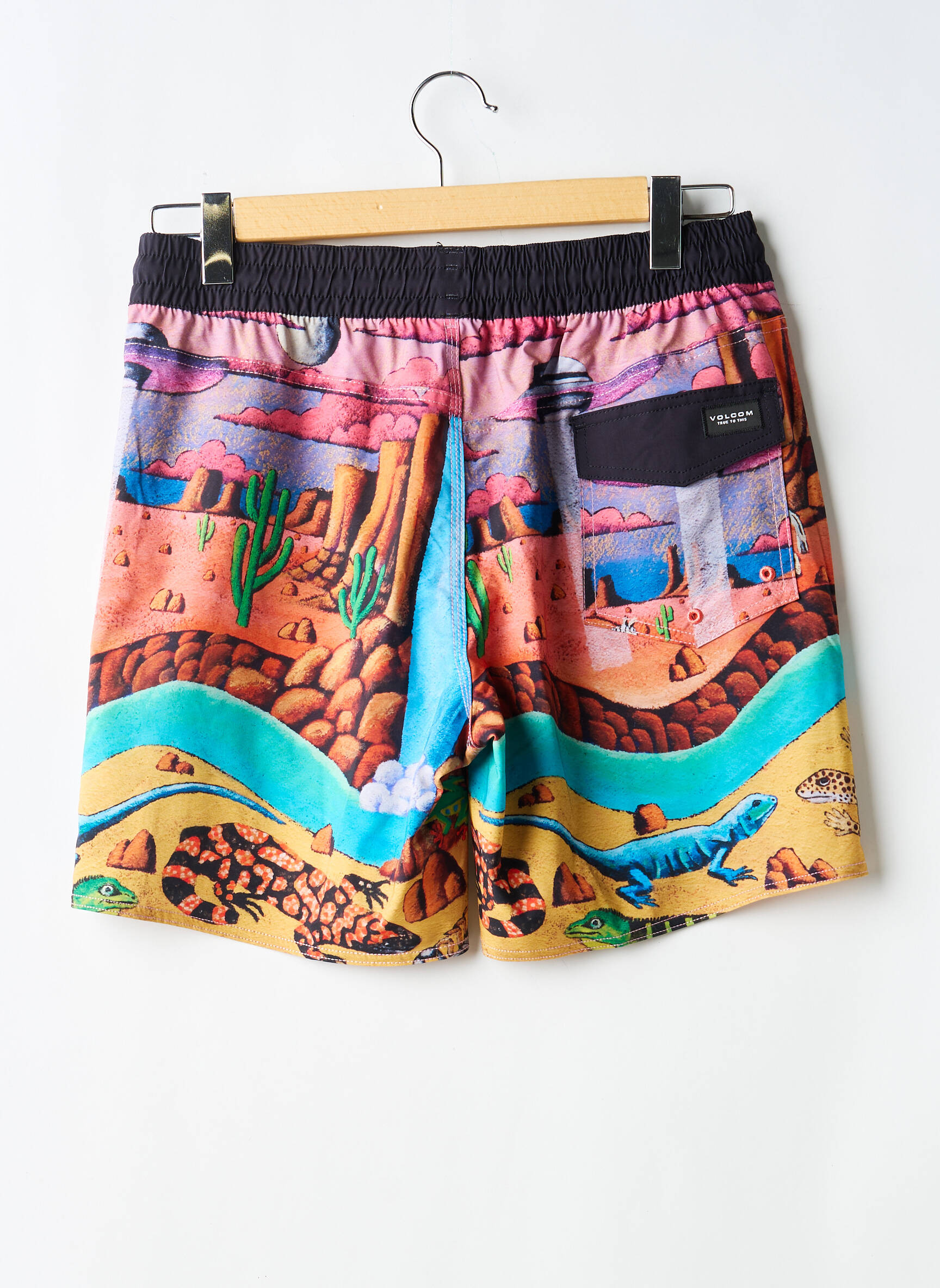 Short de bain tissage popeline orange VOLCOM homme