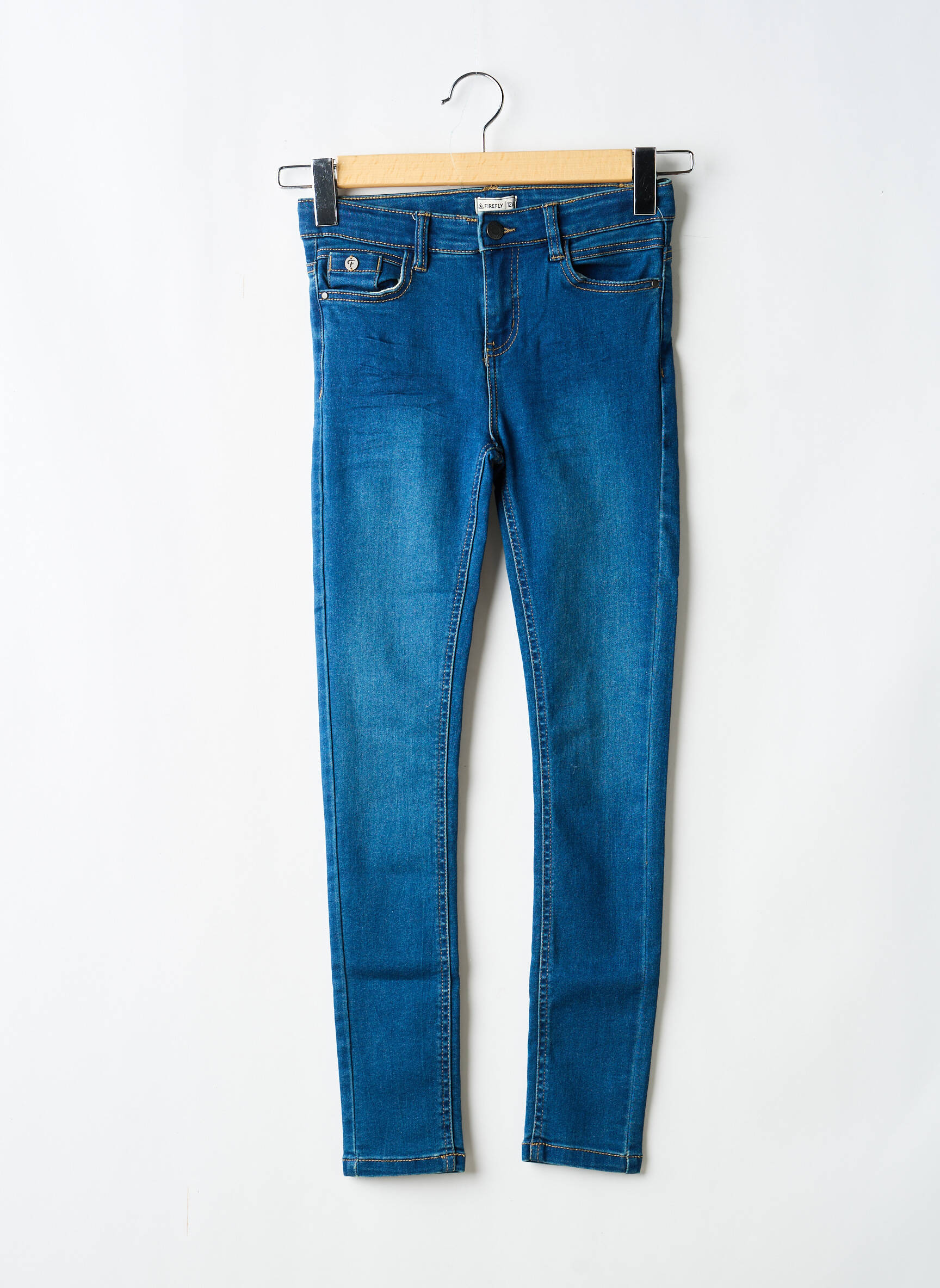 Jeans skinny stretch taille ajustable bleu FIREFLY fille