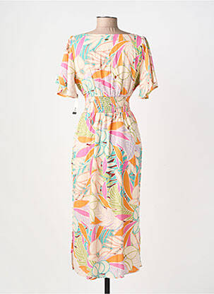 Robe longue manches courtes manches courtes beige RIP CURL femme