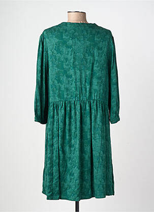 Robe courte manches 3/4 manches 3/4 vert FIREFLY femme